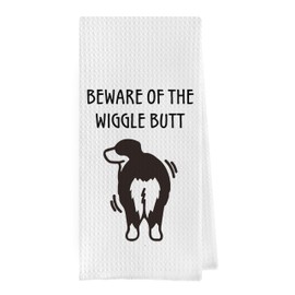 Geqtt Australian Shepherd Dish Towels - Funny Australian Shepherd Waffle Weave Kitchen Towels, Australian Shepherd Hand Tea Towels (16×24 Inches)