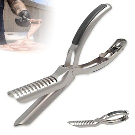 Stainless Steel Rib Membrane Removal Tool - BBQ Rib Skinner with Arc Clamp & Non-Slip Grip for Easy Membrane Removal,Kitchen Gadget for Barbecue Enthusiasts & Chefs