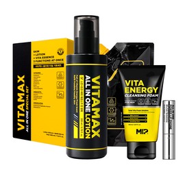 miff MIF Vitamax Men's All-in-One Lotion Set 350ml + Foam Cleansing 150ml + Lip Balm 3-piece Set Cosmetics / 미프 비타맥스 남자 올인원 로션 세트 350ml+폼클렌징150ml+립밤 3종세트 화장품
