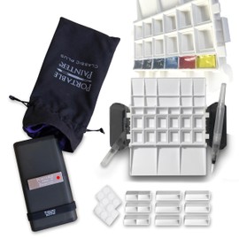 Portable Painter Classic Plus Kit with Accessories – Holds up to Eighteen Colors | Ultralight | Pocket Size | Travel | Simplify Your Life