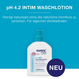 numis med Intimate Wash Lotion pH 4.2 Pack - Skin Soothing Intimate Wash Lotion for Very Sensitive & Sensitive Skin - Intimate Lotion without Silicones, Parabens & Mineral Oil - Intimate Care (2 x 200