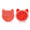 Alfombrilla de silicona para limpieza de brochas de maquillaje con