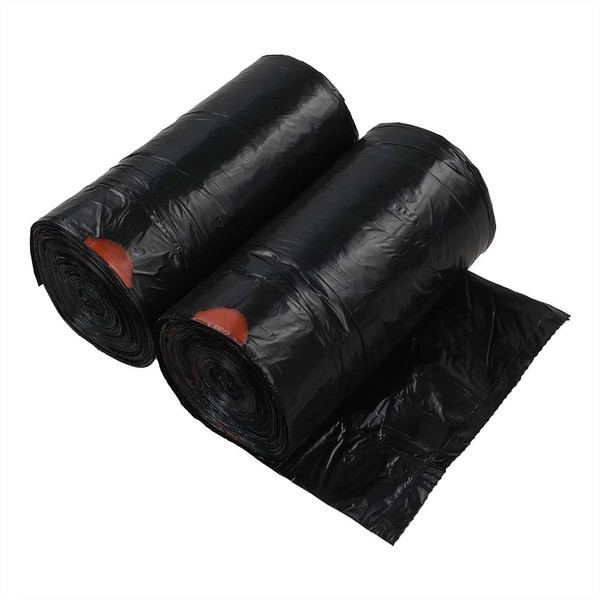 DynkoNA 1.5 Gallon Small Garbage Bags Black, Trash Bags With