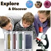 48 Pieces Microscope Accessories, Microscope Slides with Biological Samples, 24