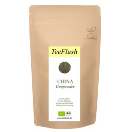 China Gunpowder Organic, Green Tea, Loose Leaves, 250g, 2023 Harvest, China/Province: Zhejiang, Flavour: Spicy, Slightly Smoky
