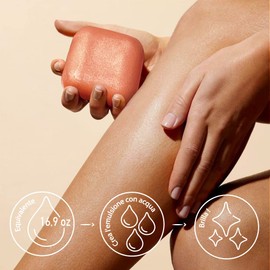 Senso Naturale Illuminating Peach Gold Solid Body Oil- For Smooth, Hydrated And Radiant Skin, Equivalent To 500 Ml Liquid