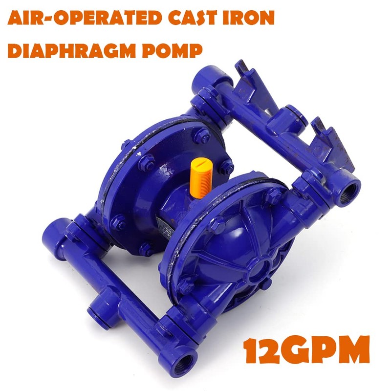 LOYALHEARTDY Air-Operated Double Diaphragm Pump Cast Iron Diaphragm Pump QBK-15L