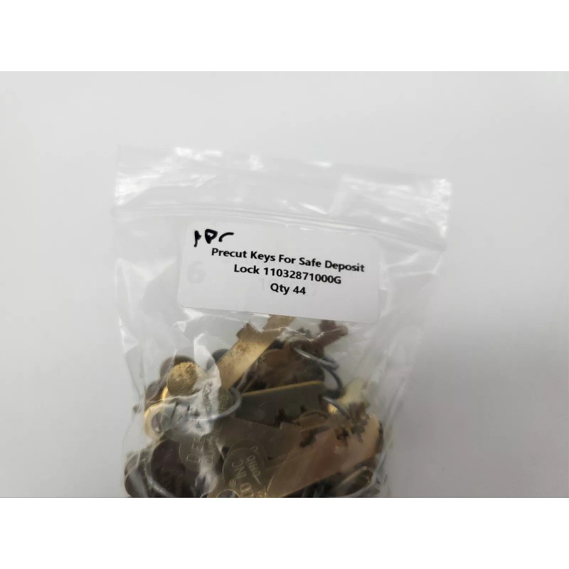 Diebold 2x Diebold 17570 Safe Deposit Keys Pre-Cut 11032871G 0.06"T