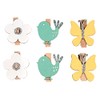 Rayher Wood Clothes pegs Butterfly + Bird, Coloured, 3-3.5cm, tab-Bag