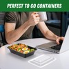 50 Pack (100-Piece) 32 oz Meal Prep Containers Reusable with