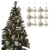 Christmas Tree Decoration Baubles Snowflakes Droplet Garland Heart Set 35pc