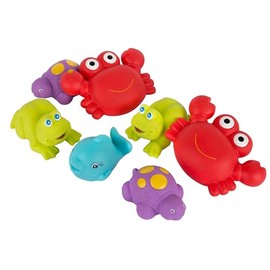 Playgro Floating Sea Friends, Set of 7 sea Characters, Bath time- Fully Sealed