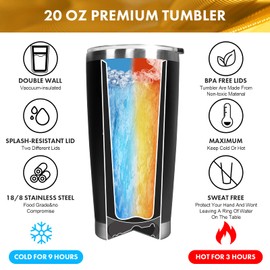 AYGE 60th Birthday Gifts for Men, 20 oz Insulated Tumbler Set - Birthday Gifts for Him, Dad, Husband, Friends, Gift for Men Turning 60 Year Old