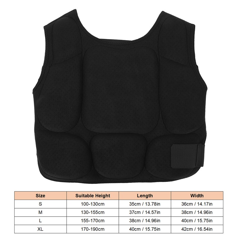 Taekwondo Chest Protector Thickened EVA Liner Shock Absorption Boxing Chest