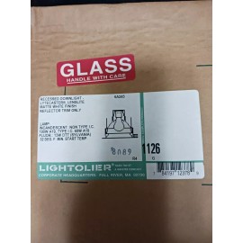 Lightolier  1126 Frosted Lens Reflector Trim, Wet Location, 6-3/4", White