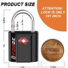 Forge Black 4 Pack TSA Approved Travel Luggage Locks Ultra-Secure