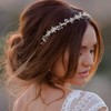 Amison Tocados para Novia Diadema de Cristal para Boda Diadema