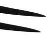 Pair Headlight Eyebrow Glossy Black Trim Front Left Right Decoration