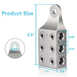 COROTC Battery Post Terminals,1/0,1,2,3,4,5,6AWG Gauge Top Post Battery Terminals With Bolt, Side Post Battery Terminal For AGM Lead Acid Battery or Lithium Attery,M8 or 5/16”-18