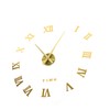 DIY Wall Clock Frameless Design Self Adhesive 3D Decorative Effect