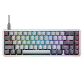 DROP ALT High-Profile Mechanical Keyboard — 65% (67 Key) Gaming Keyboard, Hot-Swap Switches, Programmable Macros, RGB LED Backlighting, USB-C, Doubleshot PBT, Aluminum Frame (Cherry MX Brown, Gray)