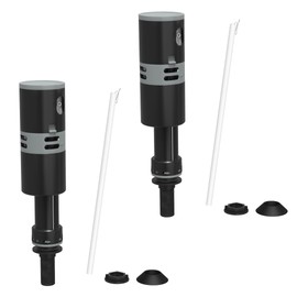 High Performance Universal Toilet Fill Valve Replacement Kit - Quiet and Fast Fill, Super Easy to Install (2-Pack)