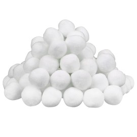 100 PCS Christmas Fake Snowballs, 5cm Fluffy Christmas Snowball Artificial Snowballs for Indoor and Outdoor Snow Fight Christmas Tree Decorations for Kids or Adults Christmas Party