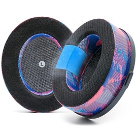 WC Freeze Penrose Replacement Hybrid Fabric Ear Pads with Cooling Gel for Audeze Penrose and Mobius, Made by Wicked Cushions, Improved Durability, Thickness and Sound Insulation | Speed Racer