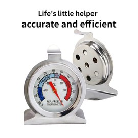 MIANLU 5 packfridge thermometer fridge thermometer freezer thermometer Classic Series with Large Dial and Internal Temperature Gauge - Monitor and Maintain Perfect Temperature in Kitchen Refrigerator!