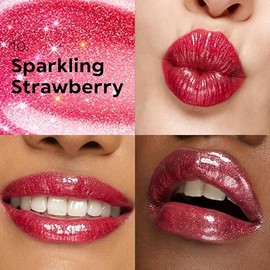 KIKO MILANO - Brillo de labios 3D Hydra para un aspecto 3D | 7 colores | sin crueldad | no comedógeno | maquillaje profesional | fabricado en Italia, Sparkling Strawberry