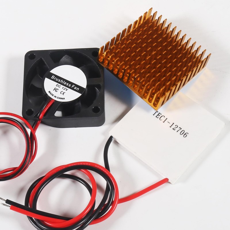 Semiconductor Refrigeration Cooling Kit (TEC1-12706+Heatsink+40mm x 40mm Cooling Fan 12V)