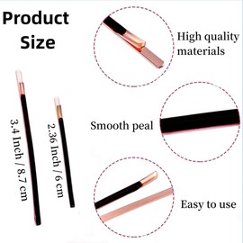 Jumbo Bobby Pins Metal Hair Pins Textention Hair Clips for Hair Decoration, 10pcs (5 long and 5 short), Black