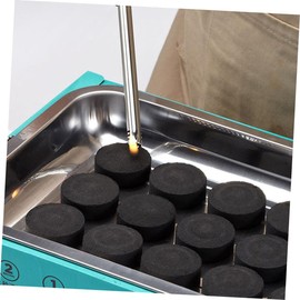 SUPVOX 70pcs Quick Burning Charcoal BBQ Charcoal Instant Charcoal for BBQ Picnic Charcoal Instant Charcoal for Grilling Portable Charcoal Lump Charcoal Natural Charcoal Disks Coal Tablets