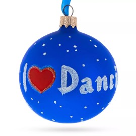 BESTPYSANKY I Love Dancing Blown Glass Ball Christmas Ornament 3.25 Inches