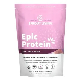Sprout Living Epic Protein Pro Colageno, Vegana 364gr Sabor Natural                                                                                   