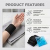 6 Pack Ice Pack Extension Straps - 35"x3" Elastic Wrap