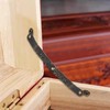 Adyoney 4 Pcs Medium Antique Brass Lid Folding Support Hinges