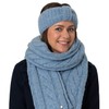 LIERYS Soft Merino Knitted Scarf Merino Scarf Wool Scarf Women's