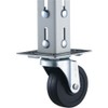 TRUSCO(トラスコ) 棚部材 ハードゴムキャスターΦ75自在 TYSG75RH