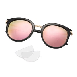 OKH 2 Pack Stick on Readers Clear Magnifying Bifocal Lenses Convert Any Glasses into Readers, Reusable, Waterless(+2.00)