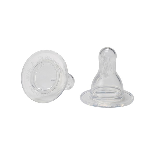Dr. Brown's Level Two Nipple Twin Pack 3 months+ 2