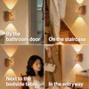 GDQ Wireless Motion Sensor Night Light, Cute Owl Wood Grain