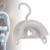 CPAP Hose Holder with Hook Hanger and Suction Cup White