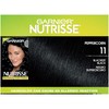 Garnier Nutrisse Nourishing Hair Color Creme, 11 Blackest Black (Packaging