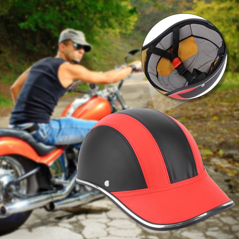 Universal Lightweight Motorcycle Half Face Helmet Cycling Safety Hat Baseball