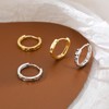 SLUYNZ Sterling Silver Round Hoop Earrings for Women Minimalist Hoop