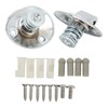 Car Sun Visor Support Brackets with Screw Bushing Chrome Plating