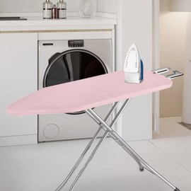 Qznuberone Pink Ironing Board Cover and Pad with Elastic Edge and Hook and Loop Fasteners Home Decoration