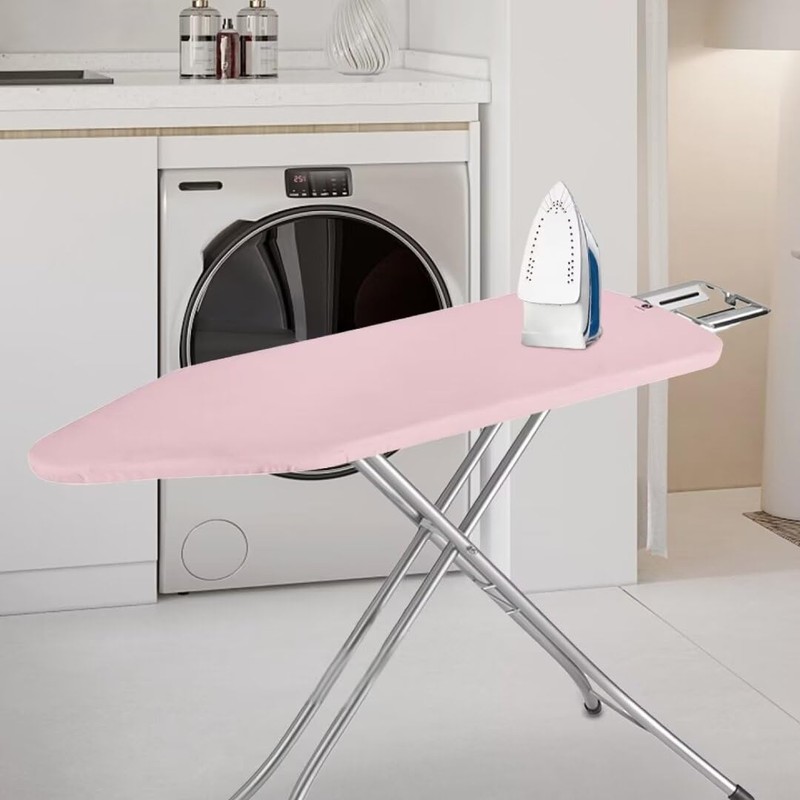 Qznuberone Pink Ironing Board Cover and Pad with Elastic Edge