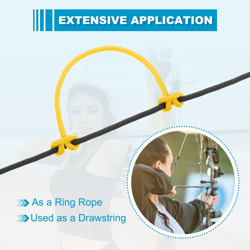 MECCANIXITY 10 Feet Archery D Loop Rope String Nocking Loop